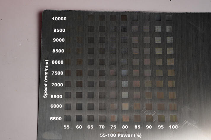 Engraving on metals in colors using xTool D1 Pro