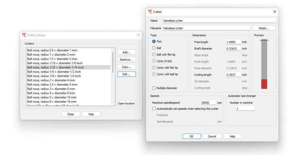 Adding new cutter on DeskProto library