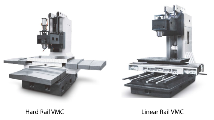 hard and linear guide ways in VMC