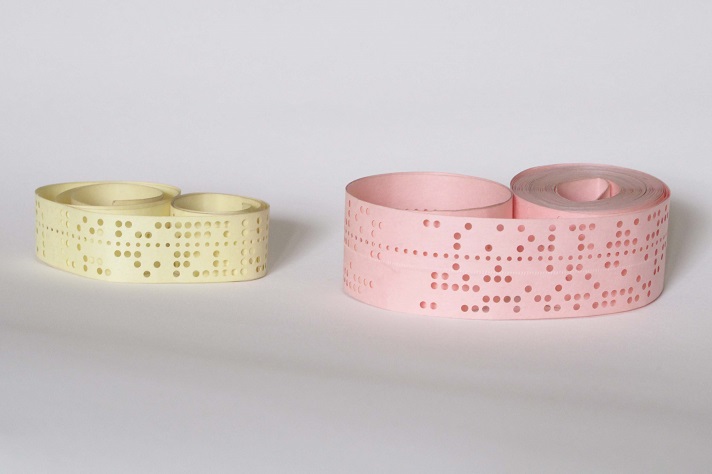 Rolled punch tape