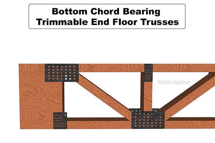 Bottom Chord Bearing Trimmable End Floor Trusses