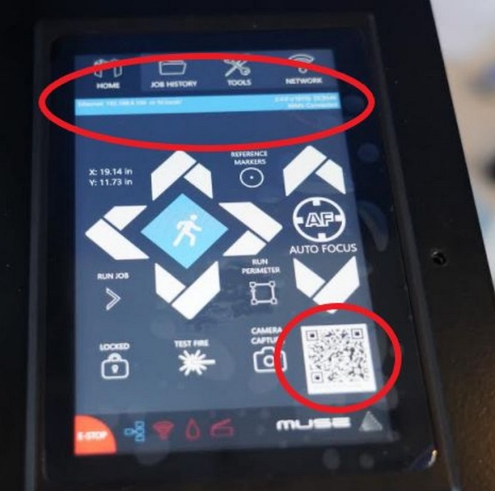 Touch screen panel of FSL Muse