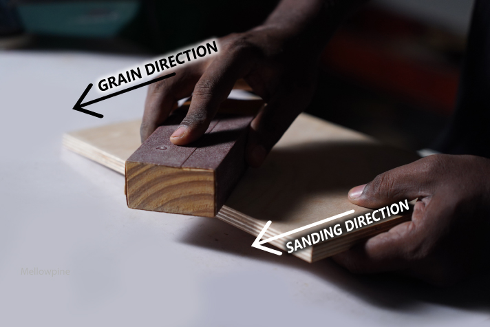 Sanding plywood