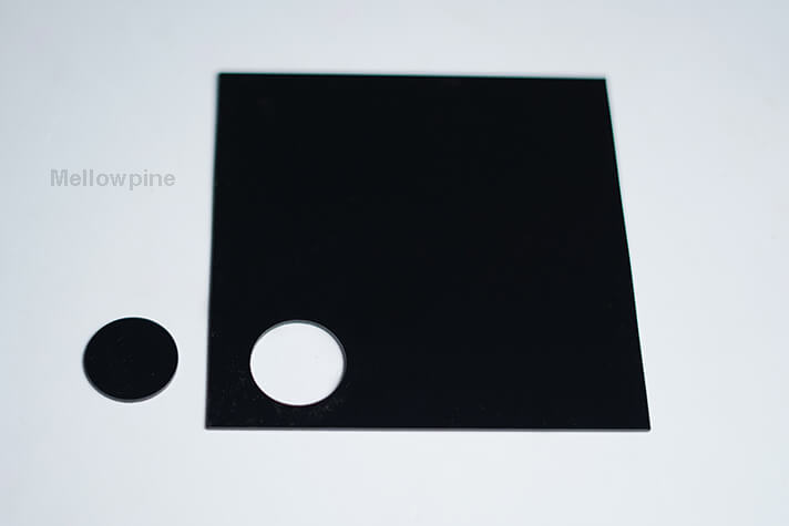 2mm thick black acrylic cut on TwoTrees TS2