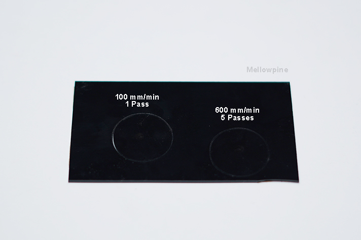 Cutting 2mm thick Black acrylic on Ortur Laser Master 3