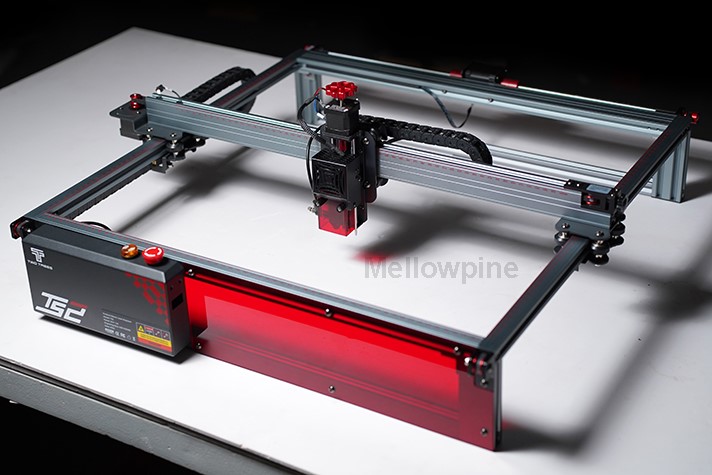 TwoTrees TS2 laser engraver placed on a workbench