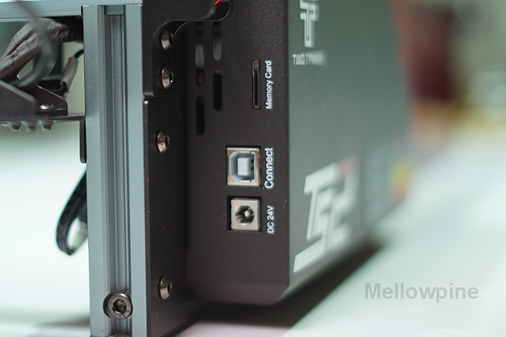 USB and memory card ports on TS2