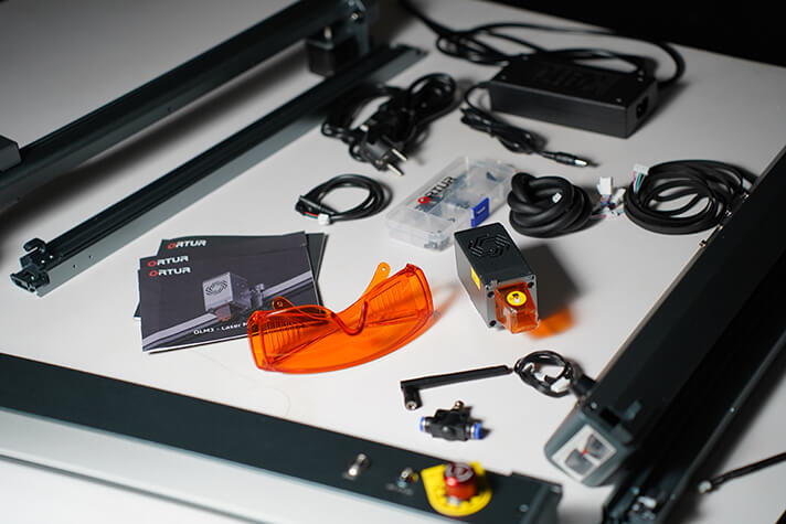 Parts of Ortur Laser Master 3