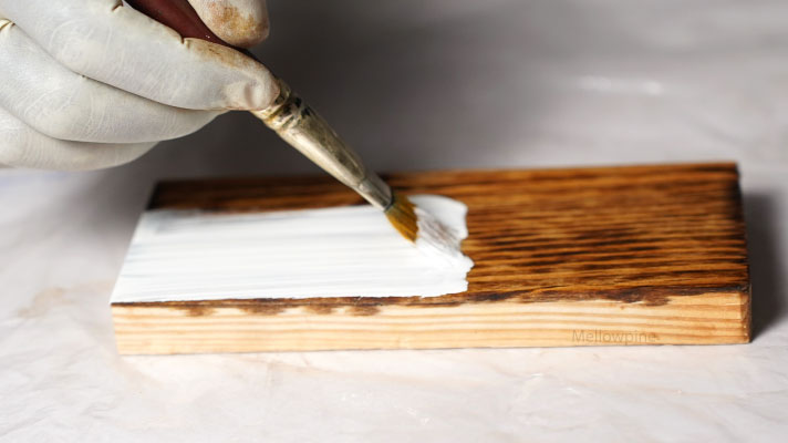 Applying paint over a danish oil coated pine surface