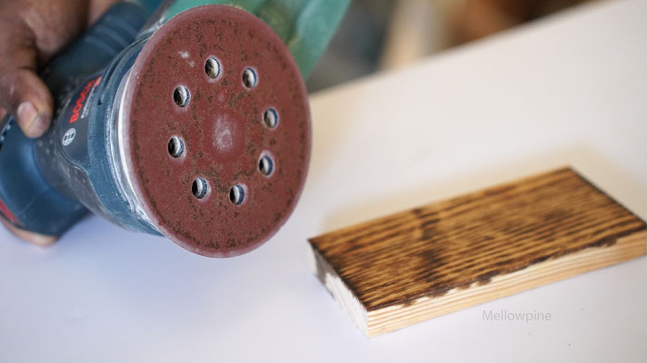 Danish oil sticking to the sanding wheel after the sanding job