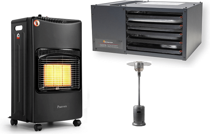Gas-fired room heaters