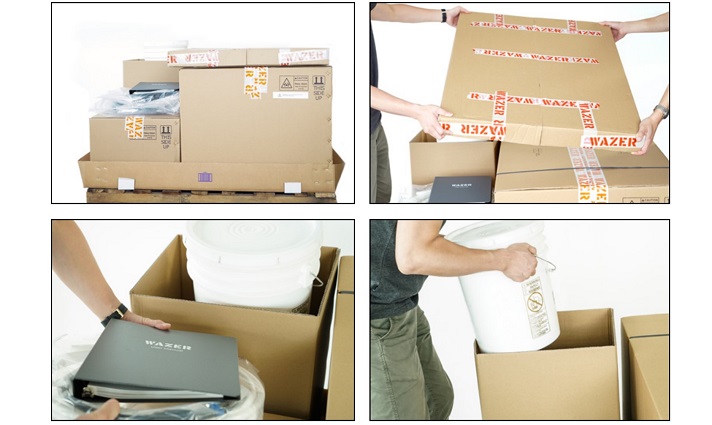 Unpacking WAZER waterjet machine