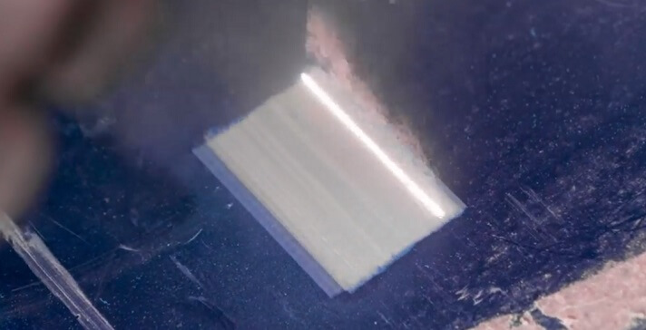 Using laser rust remover to remove paint from the workpiece