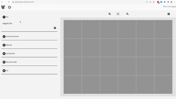WAM software interface