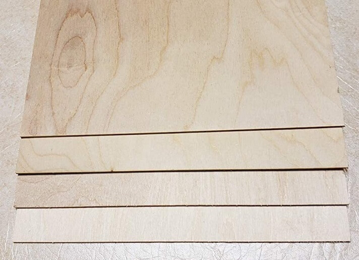 Birch wood sheets for scroll cutting