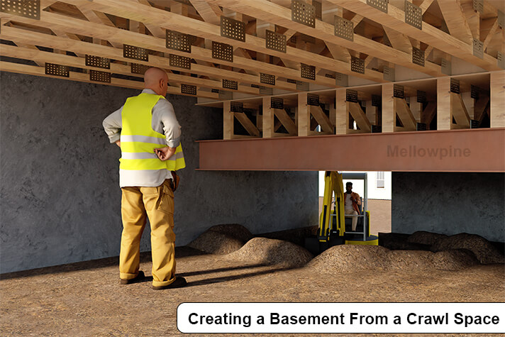 Creating a Basement From a Crawl Space