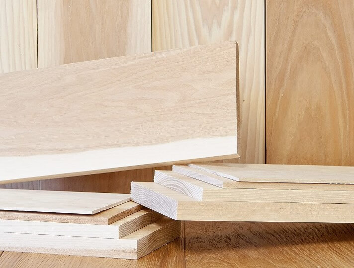 Hickory solid wood boards for scroll cutting