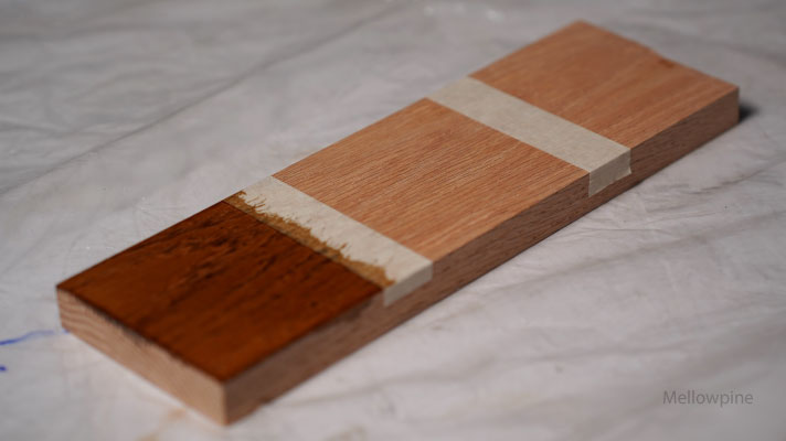 Oak wood darkened after applying Danish oil