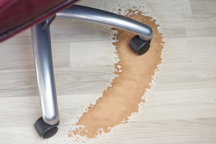 Scratches on laminate flooring over long use