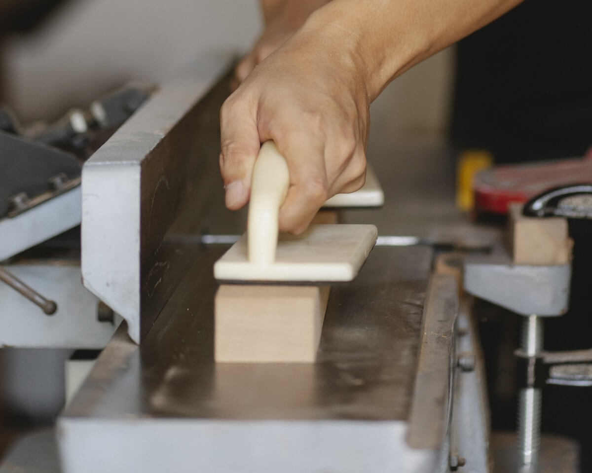 working on a jointer