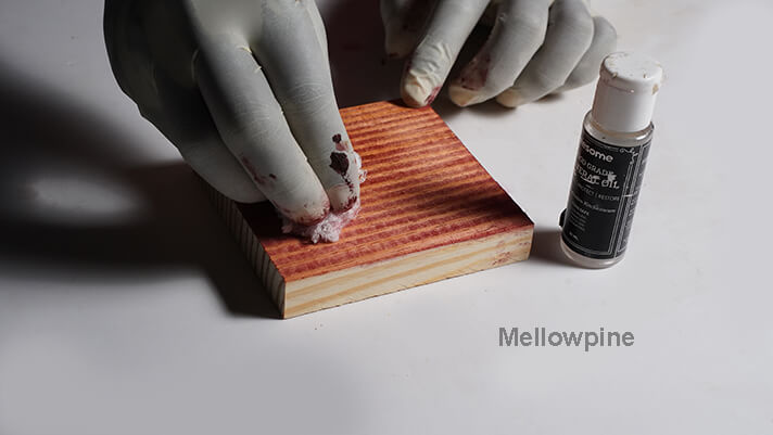 Applying wood stain