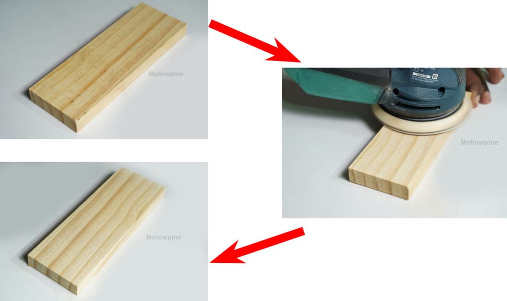 Dry sanding wood