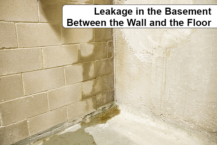 Leakage in the Basement Between the Wall and the Floor