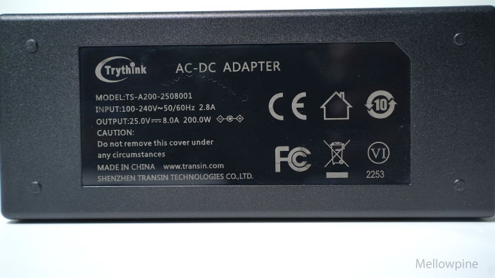 New power adapter that came with xTool 40W laser upgrade kit