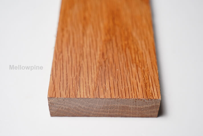 Alloying the tung oil finished oak workpiece to dry and cure