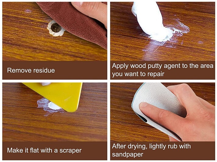 Repairing hardwood floor before installing laminate flooring