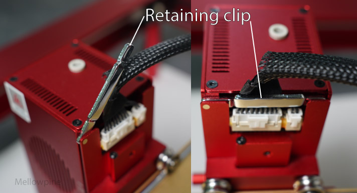 Retaining clip on xTool 40W laser module