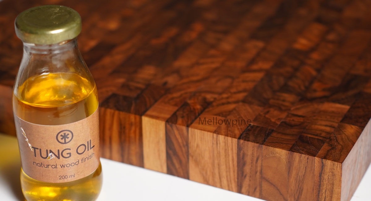 Tung oil on butcher block