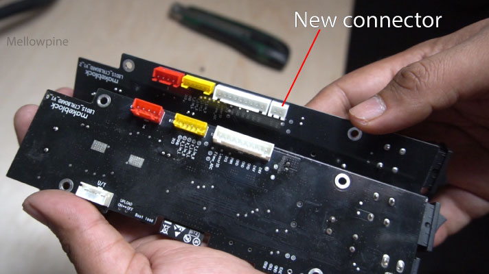 New connector on the upgraded xTool controller