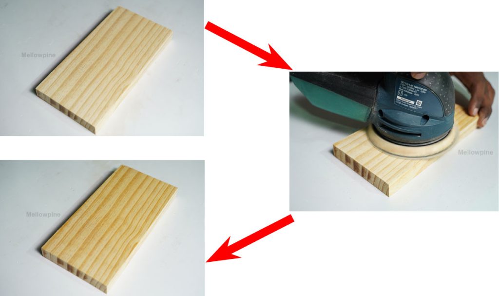Wet sanding wood