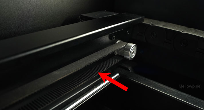 Belt drive on xTool P2