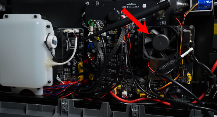 The fan attached to the CPU of P2