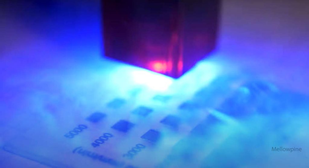 Engraving on wood with my test settings