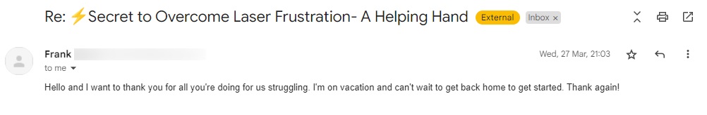 Subscriber feedback 2 Subscriber Quote