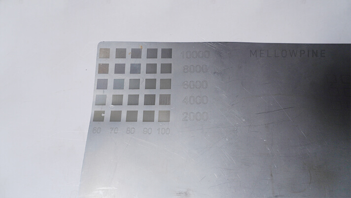 Steel engraved using Two Tress TTS-20 Pro