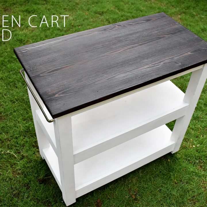 DIY Kitchen Cart on Wheels