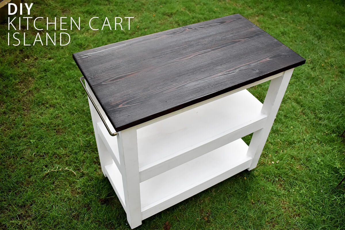 DIY Kitchen Cart on Wheels