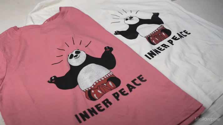 Design printed on some T-shirts
