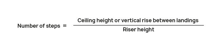 The Formula for the Number of Steps