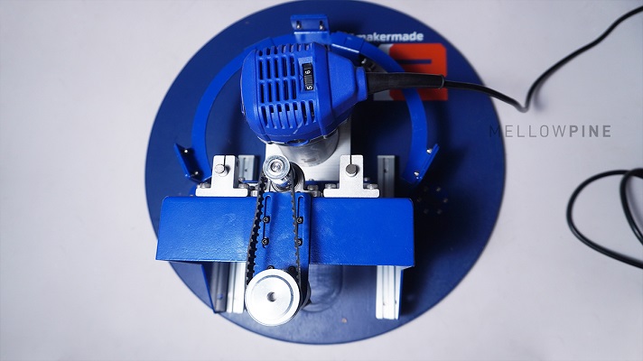 Fully assembled sled of MakerMade M2 CNC router