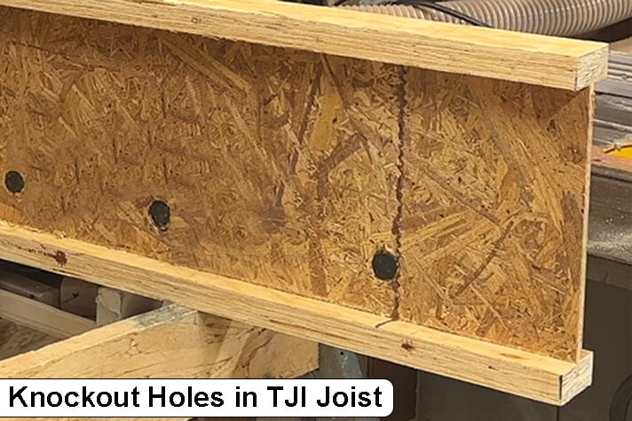 Knockout Holes in TJI Joist