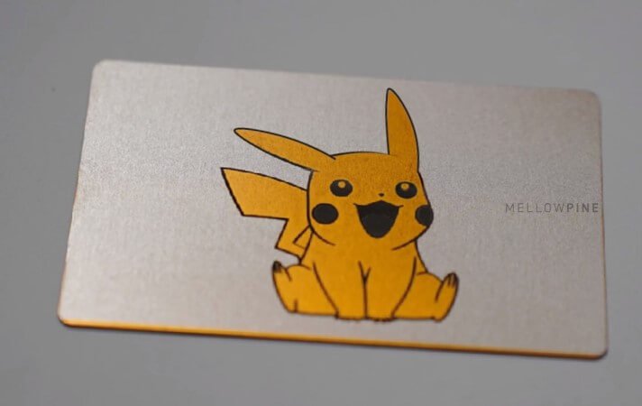 Laser engraved anodized aluminum using ComMarker B4