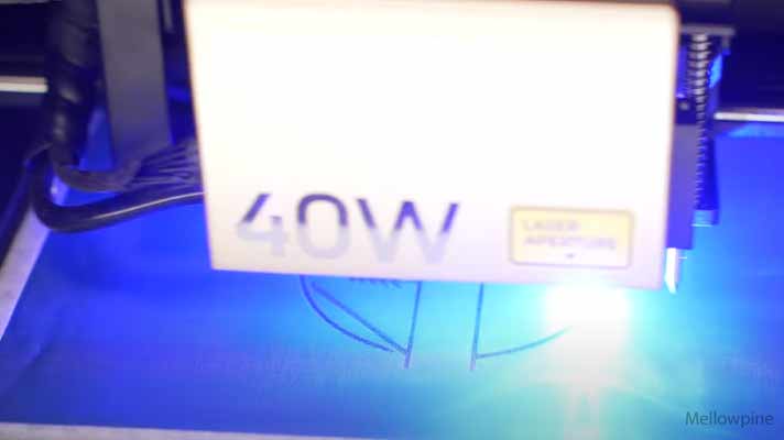 Laser engraving on the xTool screen