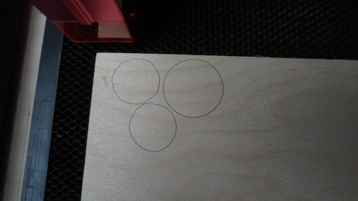 Irregular Circles traced by the laser