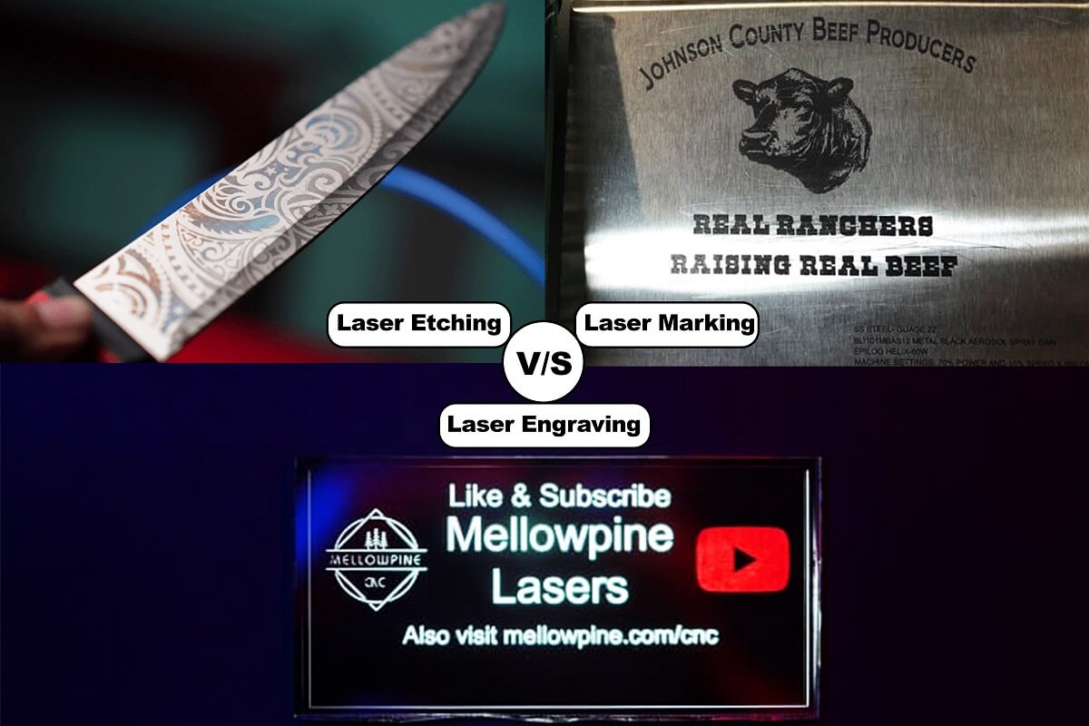 Marking vs engraving vs etching