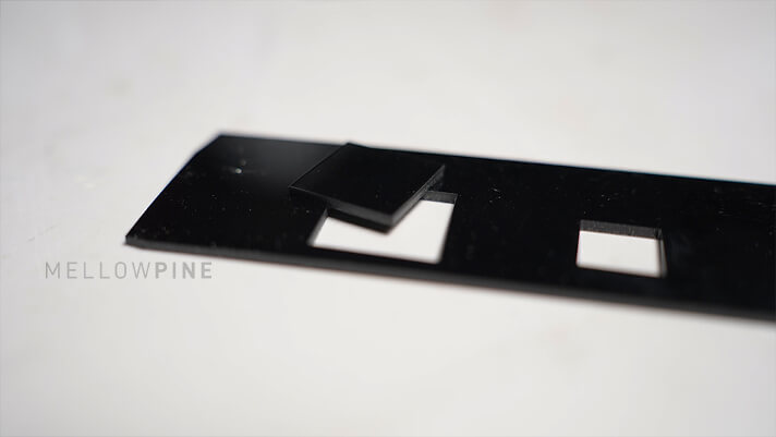 Acrylic cut using Two Tress TTS-20 Pro